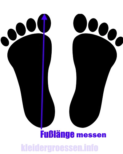 Fußlänge messen
